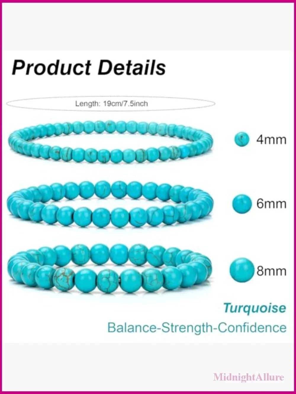 3pcs Natural Healing Crystal Bracelet Set - Stretch Beaded Gemstone Jewelry for